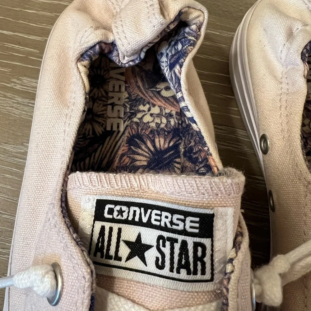 Converse Pink and White Women's Sneakers - Picture 4 of 9
